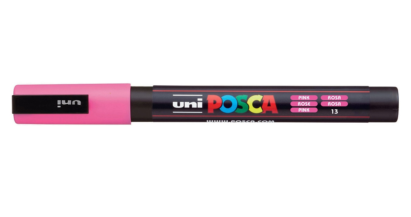 Posca Fine-Point PC-3M Fine Paint Marker – 0.9-1.3mm – Pink