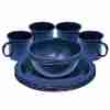 Campfire 4 Person Enamel Dinner Set -Navy Campfire 4 Person Enamel Dinner Set -Navy