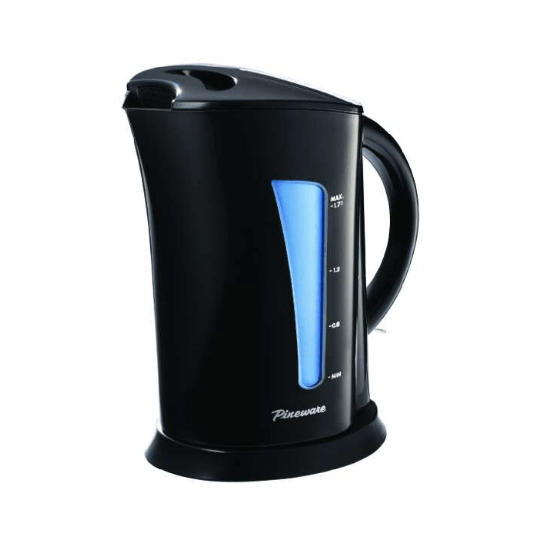 Pineware 1.7L Cordless Jug Kettle – Black