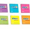 Stick’n Neon Adhesive Sticky Notes 76x76mm- Assorted Pack of 6 Stick’n Neon Adhesive Sticky Notes 76x76mm- Assorted Pack of 6