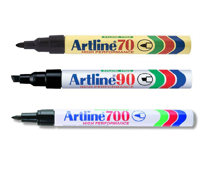 Artline Black Assorted Markers – EK 70, EK 90, EK 700