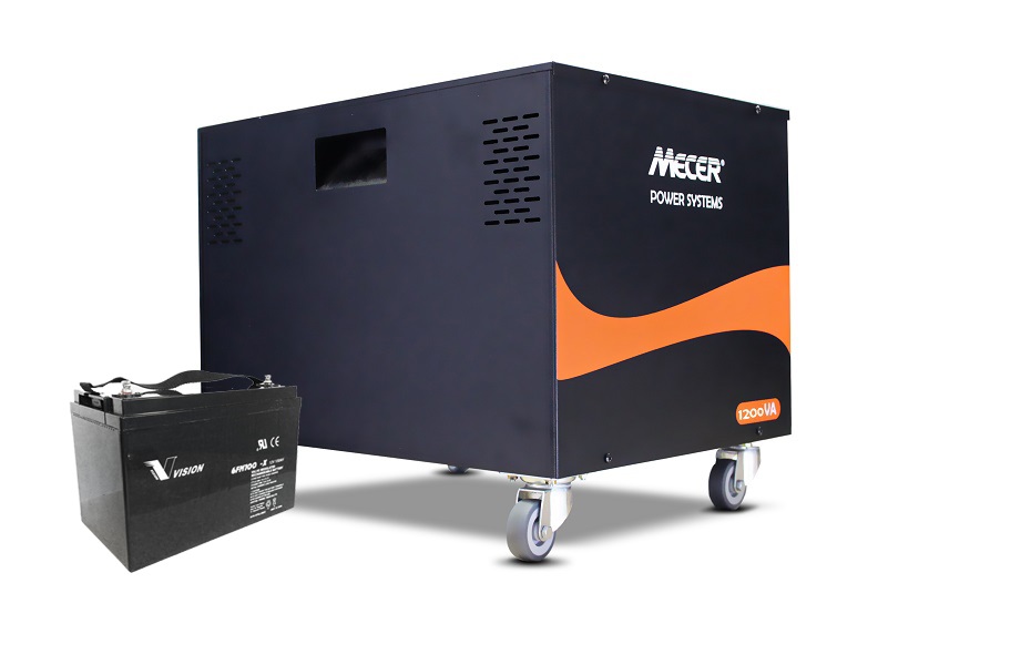 Mecer 12V Inverter (1200VA/720W) Includes 1x 100AH 12V Deep Cycle Battery