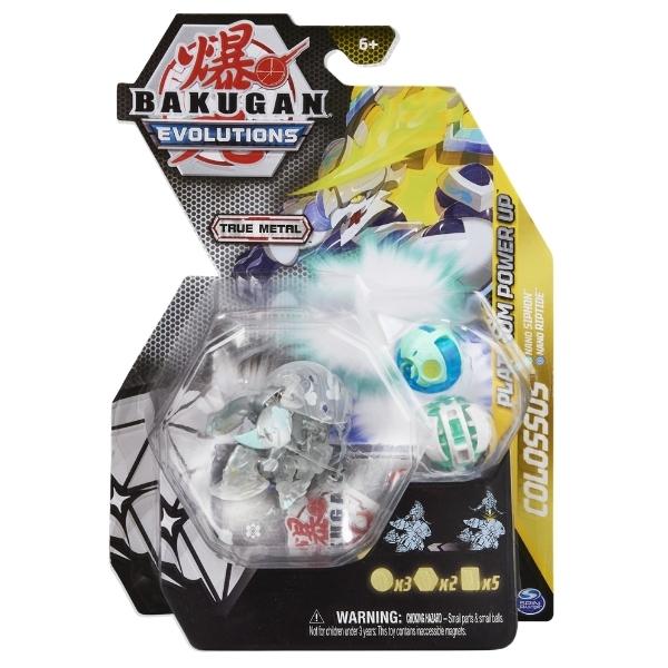 BAKUGAN EVOLUTIONS – True Metal – Colossus with Nano Siphon & Riptide