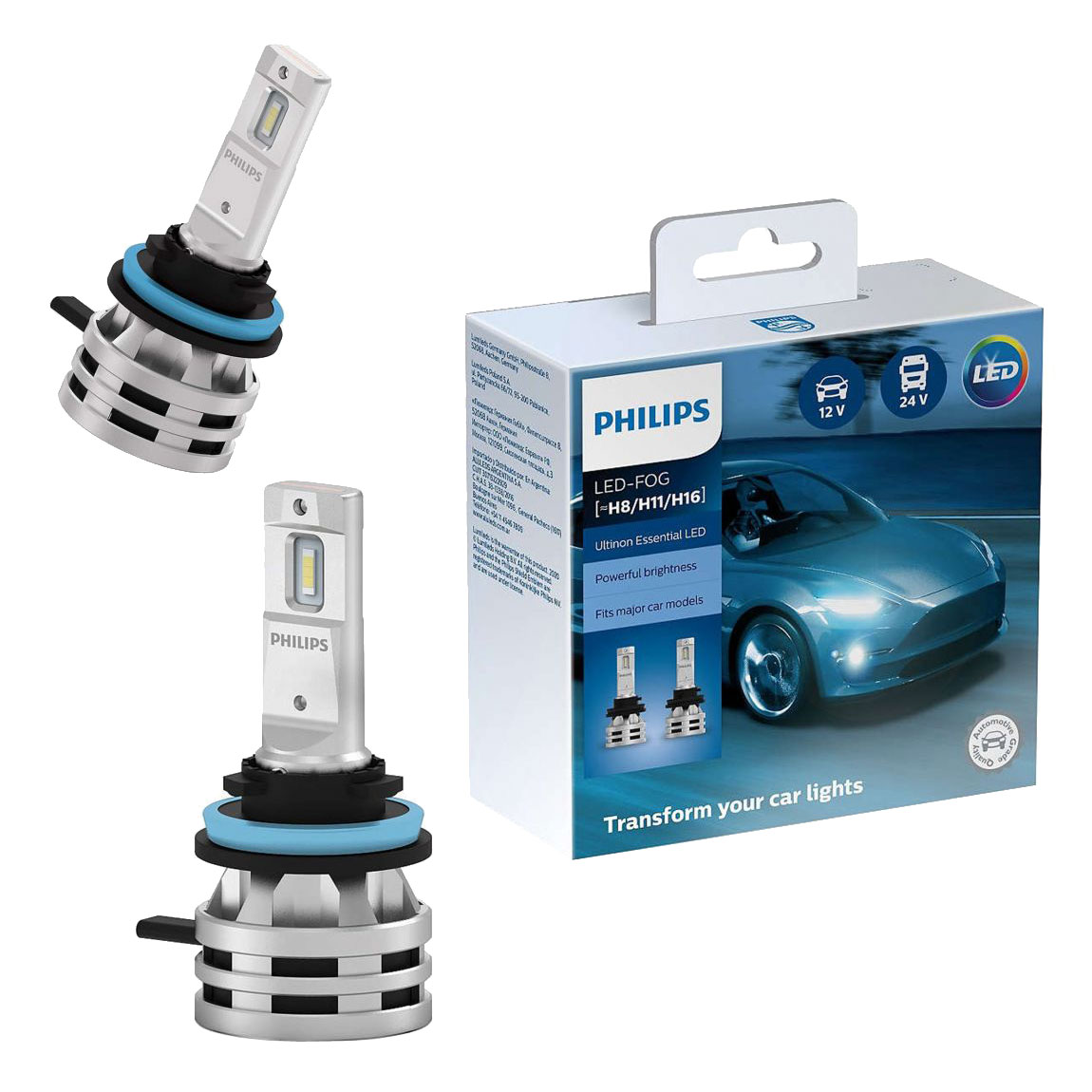 Philips Ultinon Essential H11 LED Headlight Bulb Set