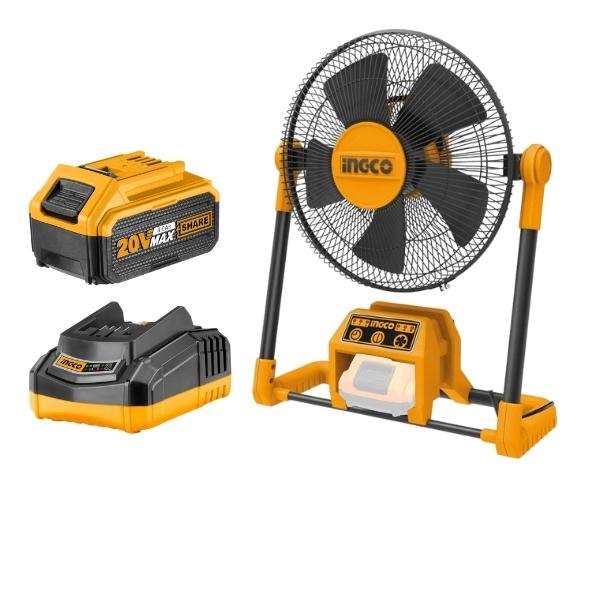 INGCO – Cordless Fan Including Battery (4.0Ah) and Charger