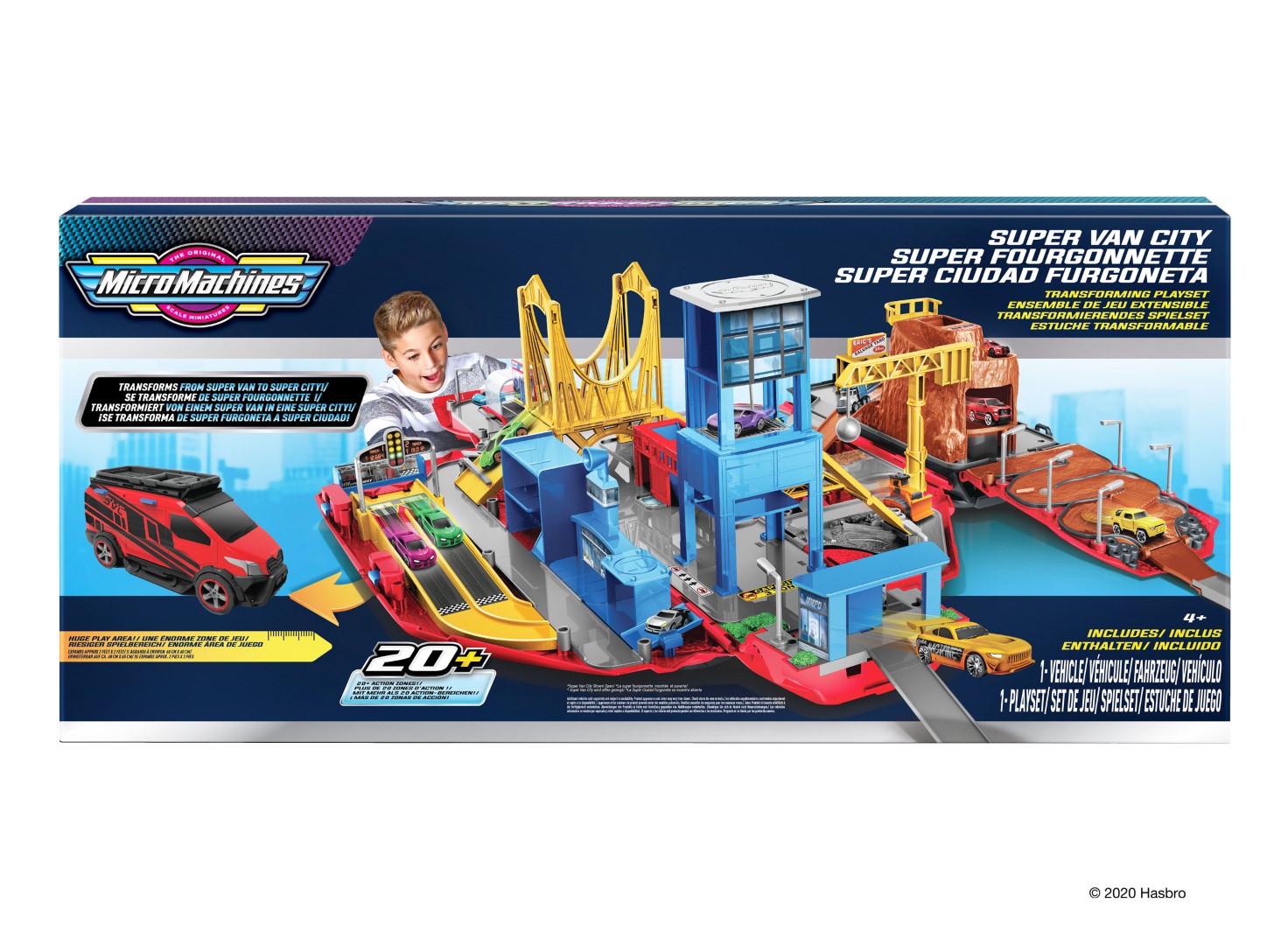 Micromachines Large Super Van City Playset