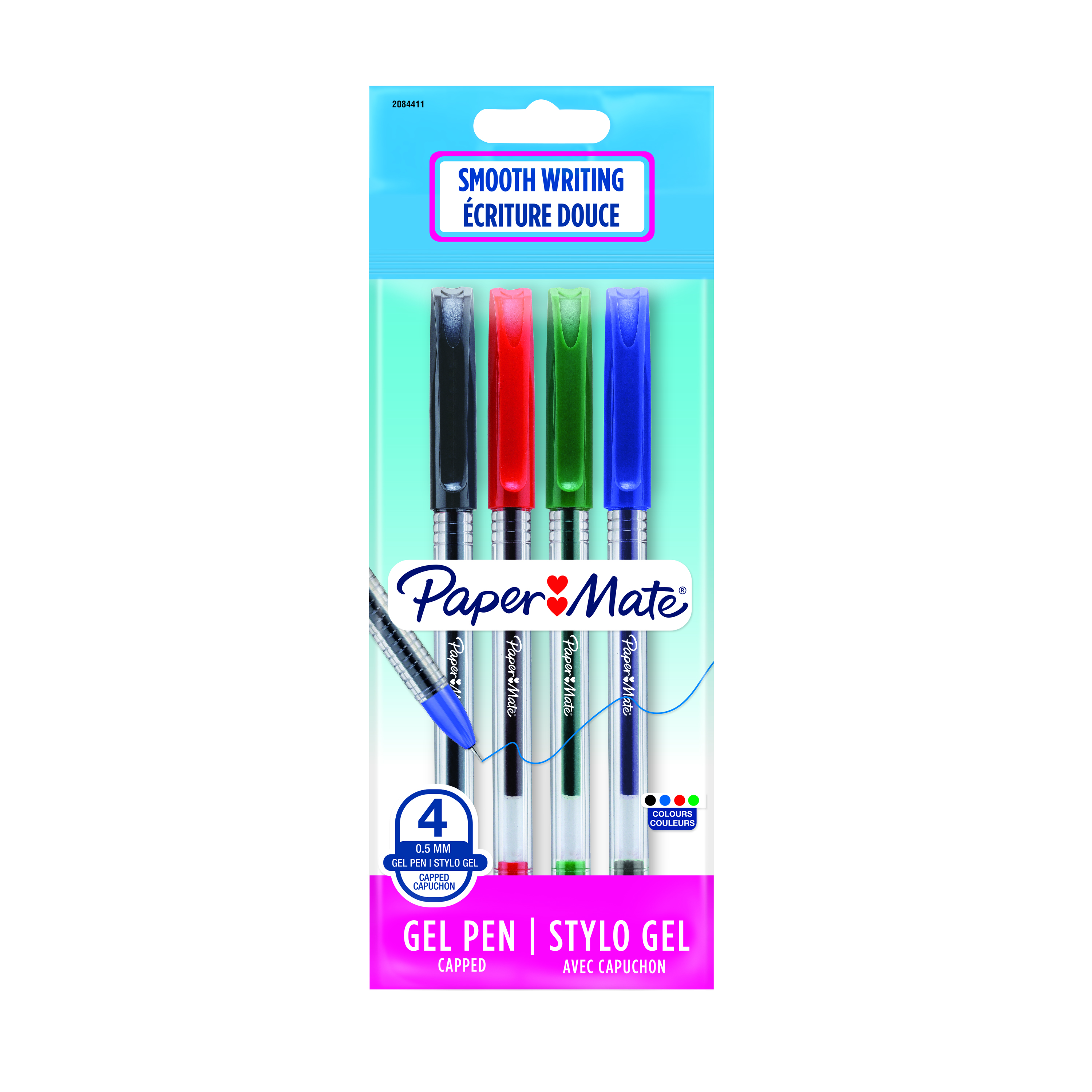 PAPER MATE Jiffy Gel pen 0,5mm Assorted 4pk