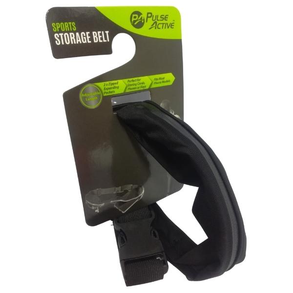 Source Direct – Fitness Running Bag / Activity Storage Bag with Zip – Black