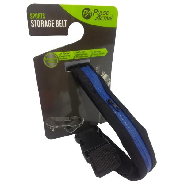 Source Direct – Fitness Running Bag / Activity Storage Bag with Zip – Blue