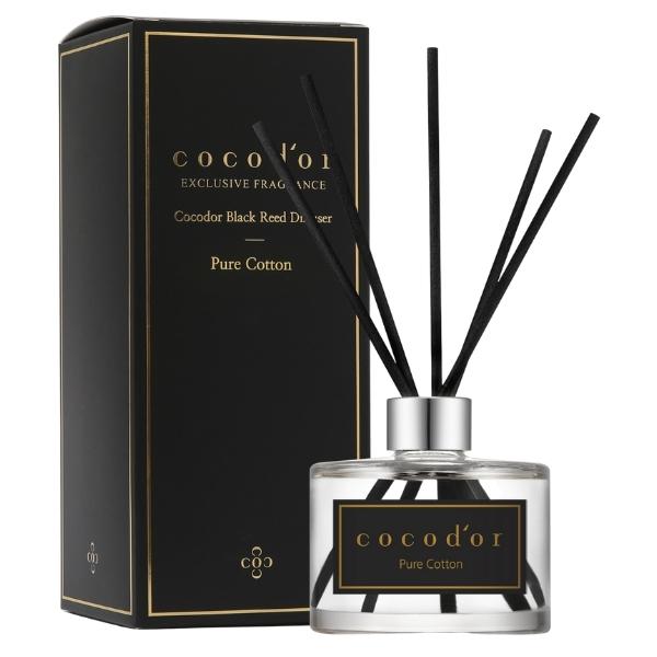 Cocod’or – Black Reed Diffuser – Pure Cotton (200ml)