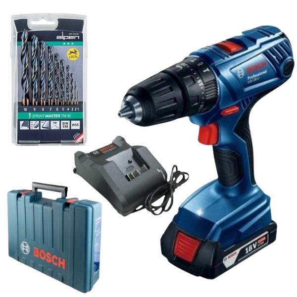 Bosch – Cordless Drill Kit & Alpen Sprint Master Drill Set (10 Piece)