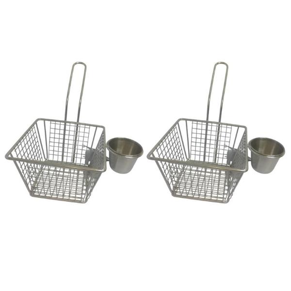 Source Direct – Frying Basket – Large – Pack of 2 (18 x 12.8 x 8.5cm)