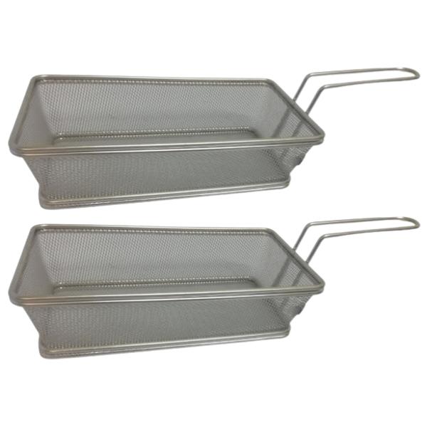 Source Direct – Frying Basket – Large – Pack of 2 (21 x 11.5 x 5.5cm)