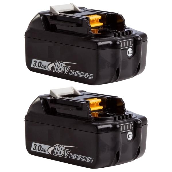Generic BL1830 Battery for Makita Tools – MK LI 18V (3Ah) – Pack of 2