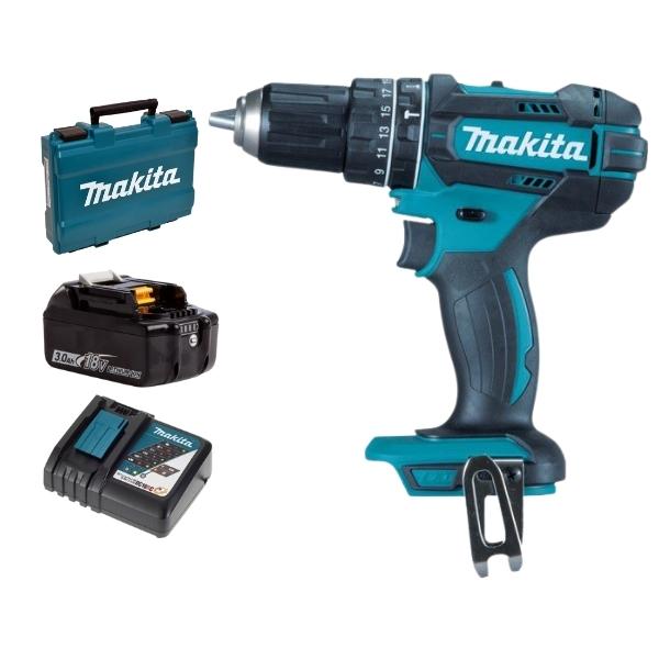 Makita – Cordless Impact Drill, Charger & 3Ah Replacement Battery