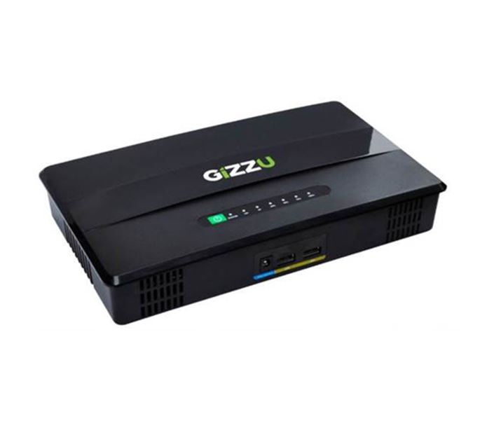 Gizzu 60w 65WH 17600mAh Mini POE DC UPS- Black