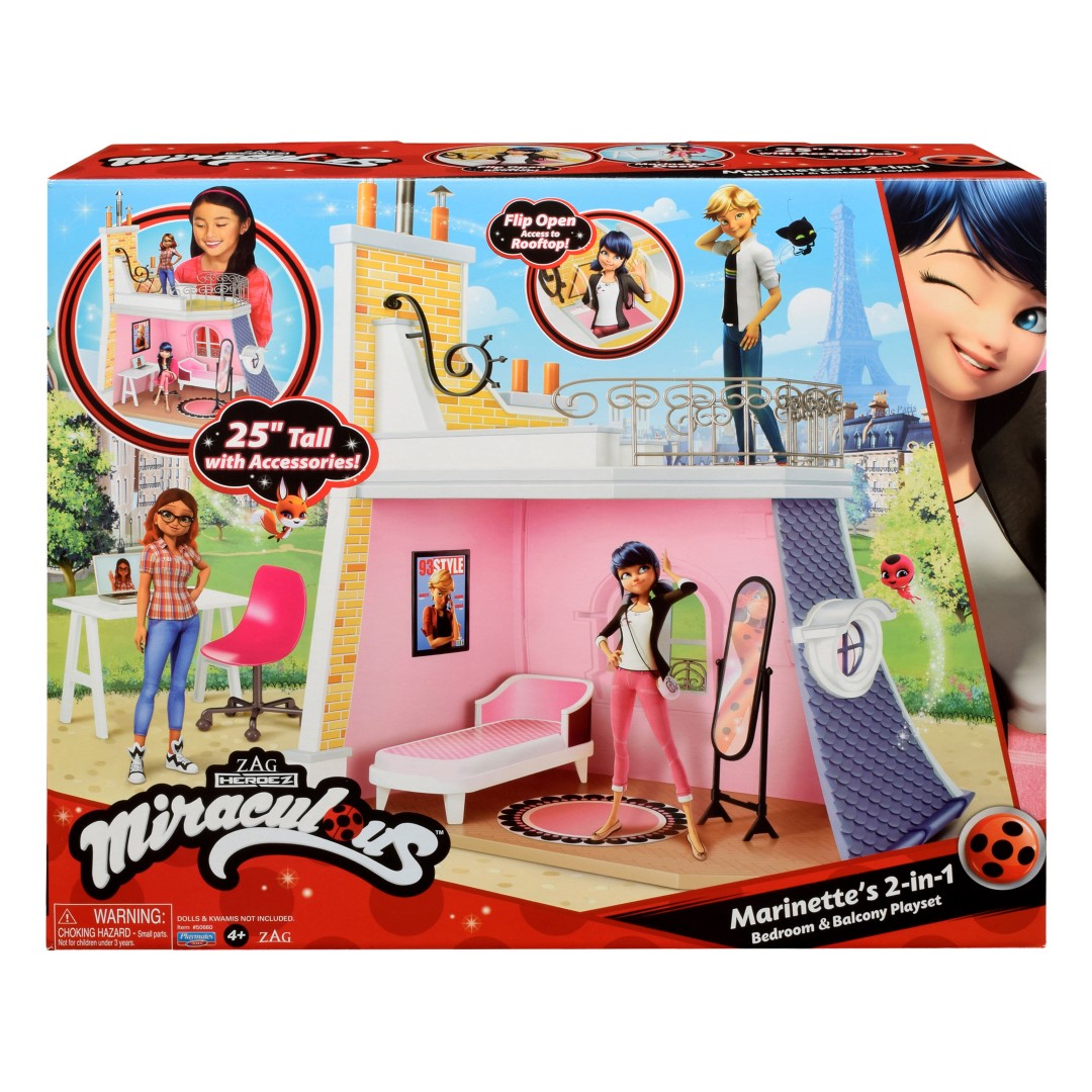 Miraculous 2-in-1 Playset (Balcony & Bedroom)