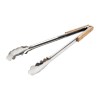 Braai Tong Stainless Steel with Wooden Inserts – 400mm Braai Tong Stainless Steel with Wooden Inserts – 400mm