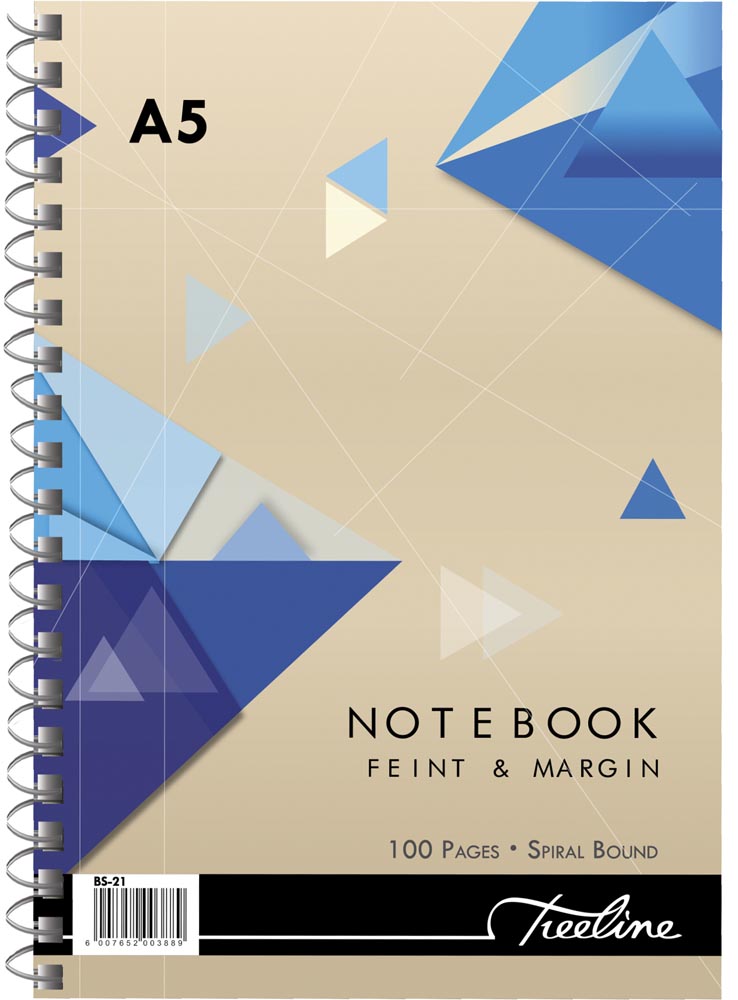 Treeline A5 Wiro Note Book Feint – 100 page – Pack of 5 Notebooks