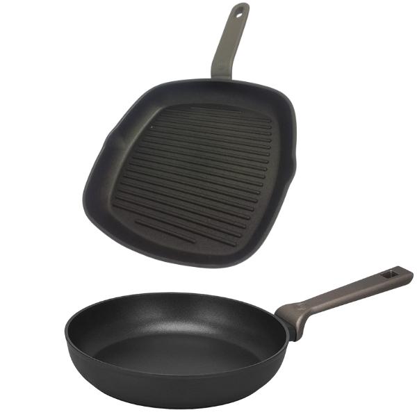 MasterChef – Aluminium Non-Stick Grill and Deep/Frypan Combo 28cm