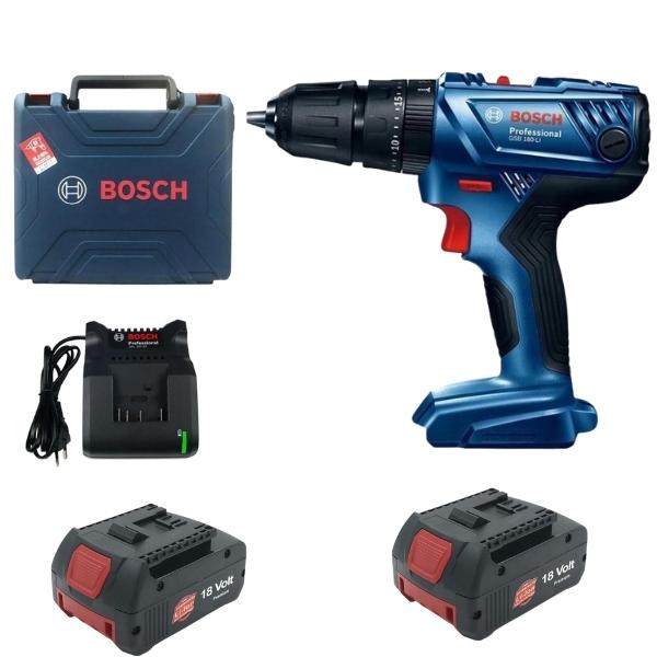 Bosch – Impact Drill Driver GSB 180-LI with 2 x 3Amp Batteries and Charger