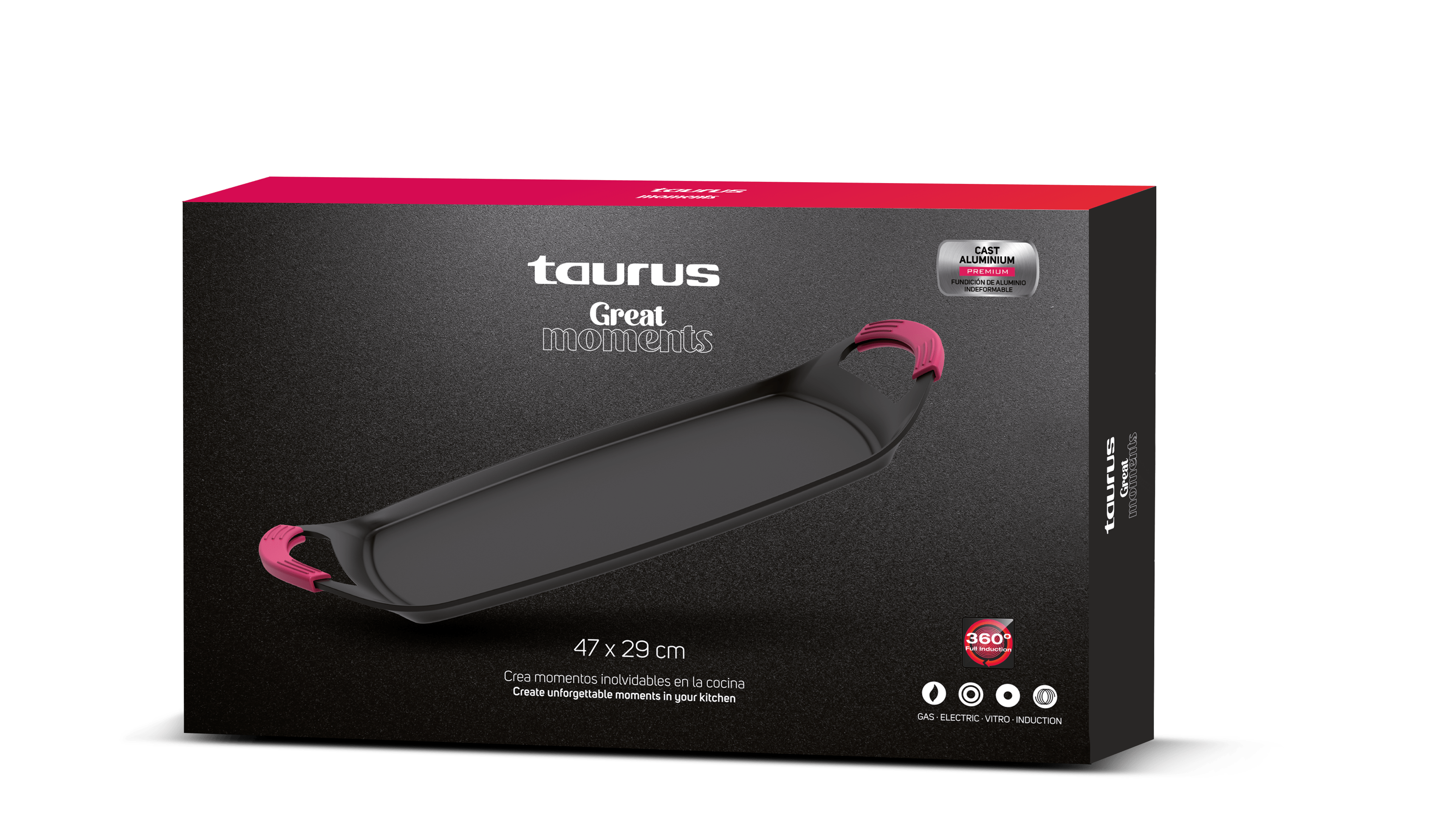 Taurus – “Great Moments – Grill 49x27cm” Aluminium Cast Grill 49x27cm