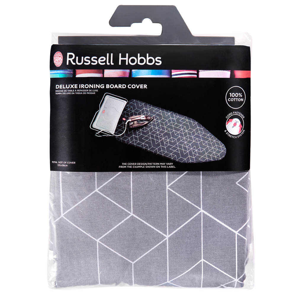 Russell Hobbs Deluxe Ironing Board Cover Grey