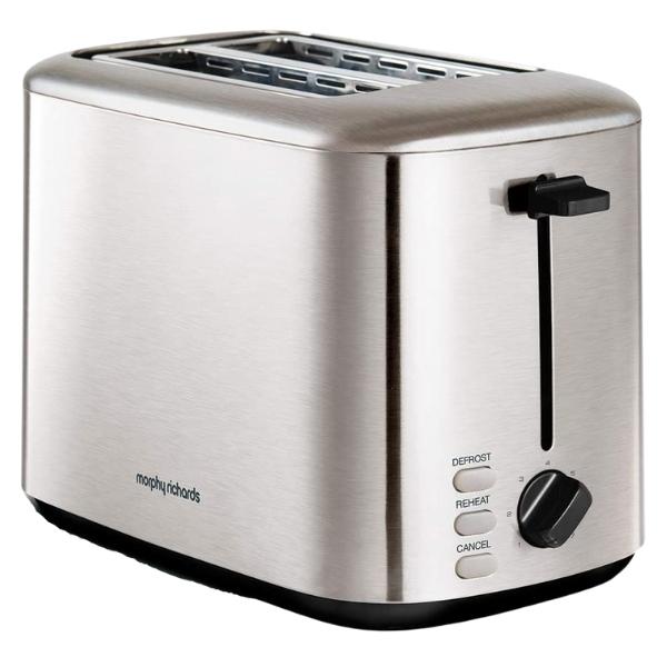 Morphy Richards – 2 Slice Stainless Steel Toaster 800W – Brushed