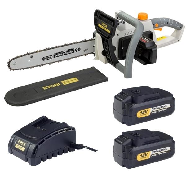 RYOBI – Cordless Chain Saw Including 2 x 3Amp Batteries and 1 x Charger