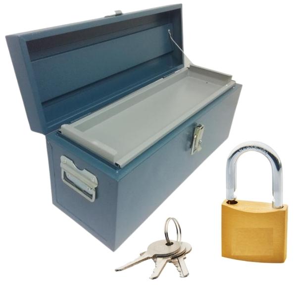 GEDORE -Tool Trunk 58cm x 20cm x 25cm Including Brass Padlock with 3 x Keys