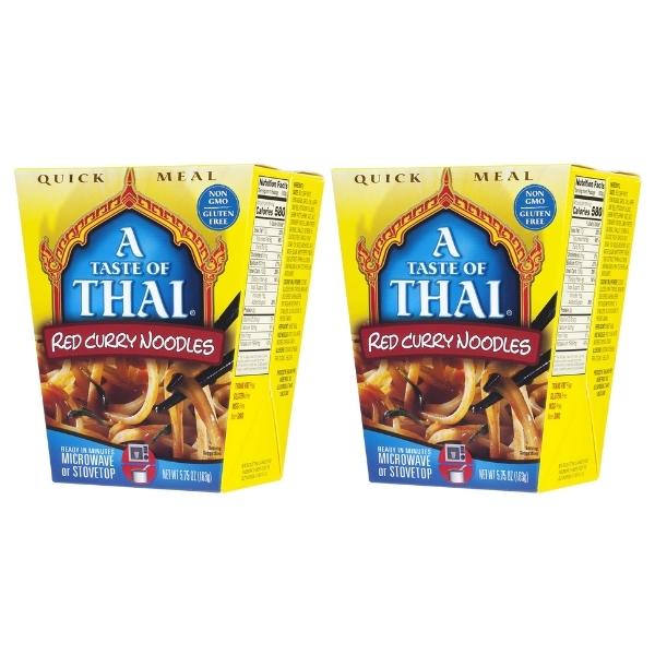 A Taste of Thai – Red Curry Noodles 163g – Pack of 2