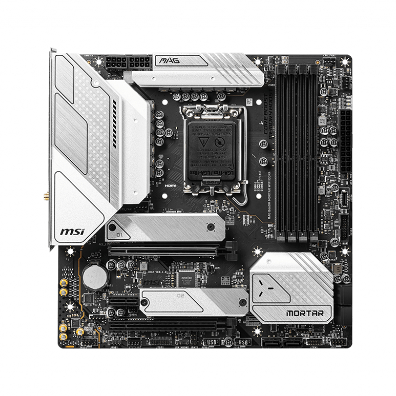 MSI MAG B660M MORTAR WIFI Intel LGA1700 Micro-ATX Gaming Motherboard