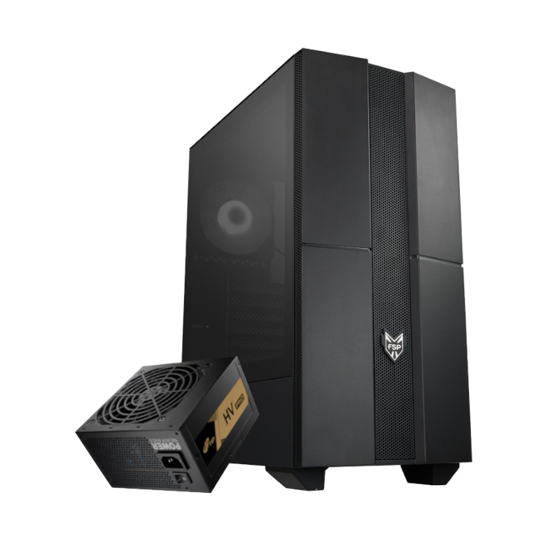 FSP Gaming Chassis and Hyper K 700W ATX Non-modular Power Supply Bundle