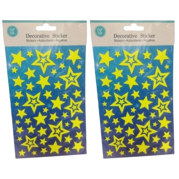 Source Direct – Glow in the Dark Stickers – Stars (Pack of 2)