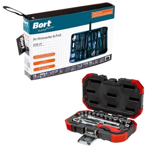 Bort – DIY Hand Tool Set (39 Piece) and 1/4 Inch Socket Set (16 Piece)