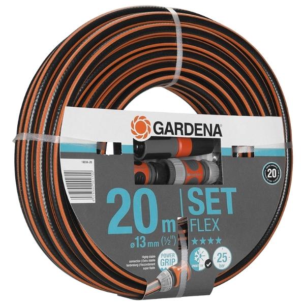 GARDENA – Hose Pipe Including Fittings (Comfort Flex) 13mm – 20m Long