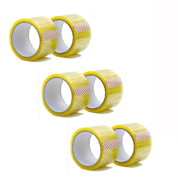 Packaging Tape Clear 48mm x 100m Transparent (Pack of 6)