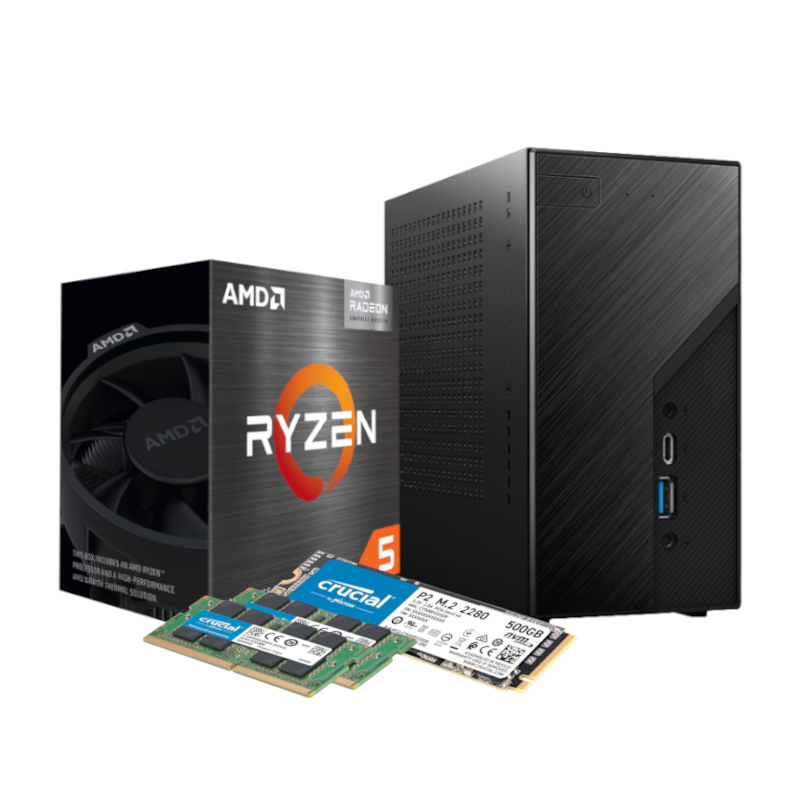 PCBuilder AMD Ryzen 5 5600G ESPIONAGE Windows 11 ASRock Mini PC