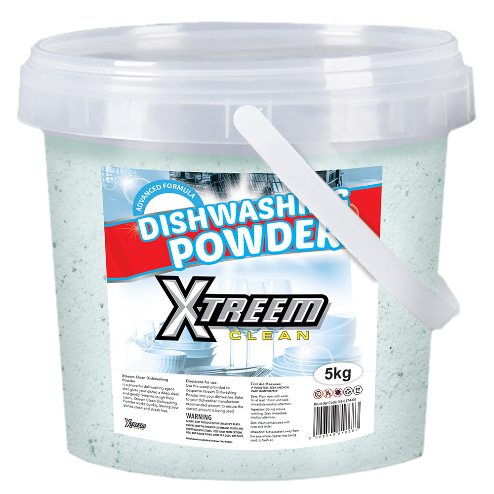 Xtreem Clean Dishwashing Powder – For Automatic Dishwasher – 5kg