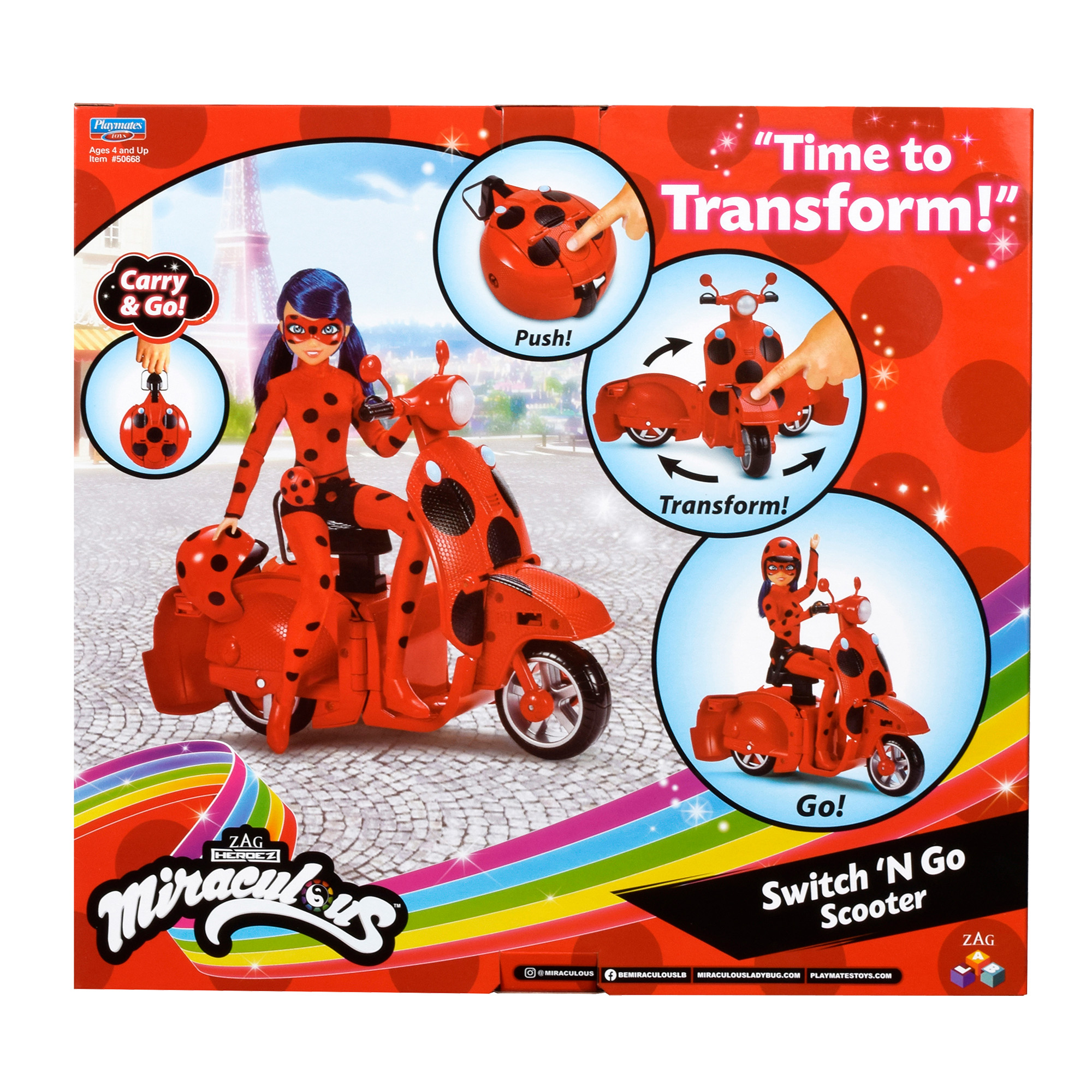 Miraculous Ladybug – Switch & Go Scooter