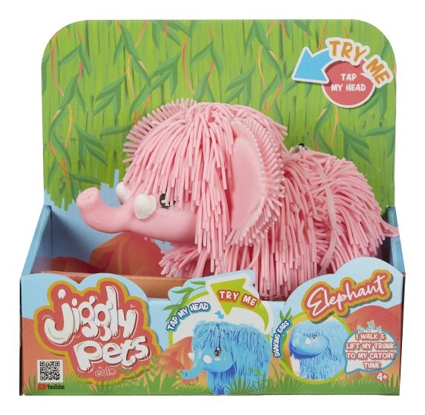Jiggly Pets – Walking Elephant – Pink