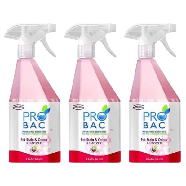 Probac – Pet Stain & Odour Remover 750ml – Pack of 3