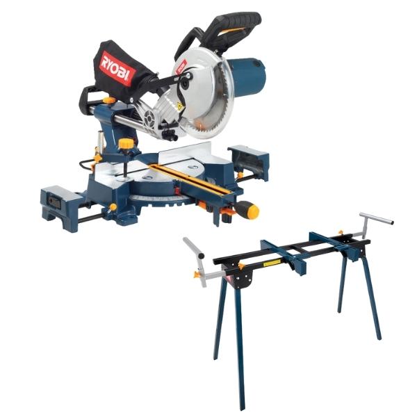 Ryobi – Sliding Compound Mitre Saw CSS-210 and Mitre Saw Stand MSS-3000