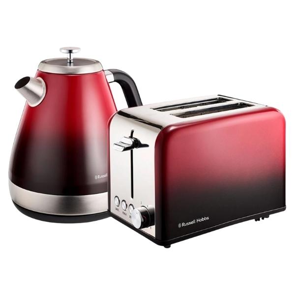 Russell Hobbs – Kettle & Toaster Ombre Red Breakfast Pack