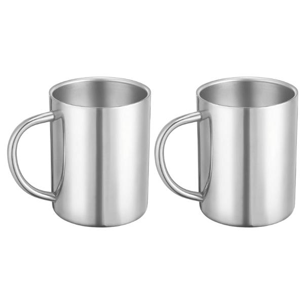 LK’s Stainless Steel Mug 400ml – Pack of 2