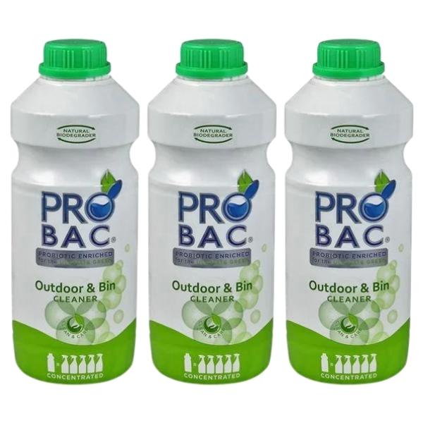 Probac – Outdoor and Bin Cleaner 1L – Concentrated – Pack of 3