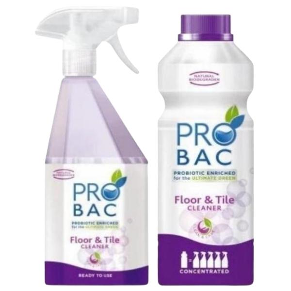 Probac – Floor and Tile Cleaner 750ml Sprayer and 1L Refill Bottle
