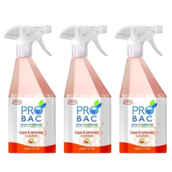 Probac – Carpet and Upholstery Cleaner 750ml – Pack of 3