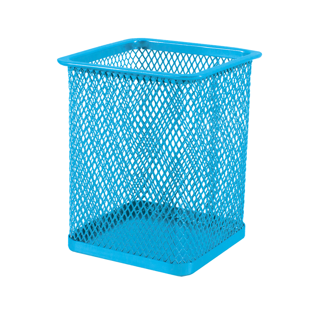 SDS: M105 Wire Mesh Metal Pen Holder Sky Blue