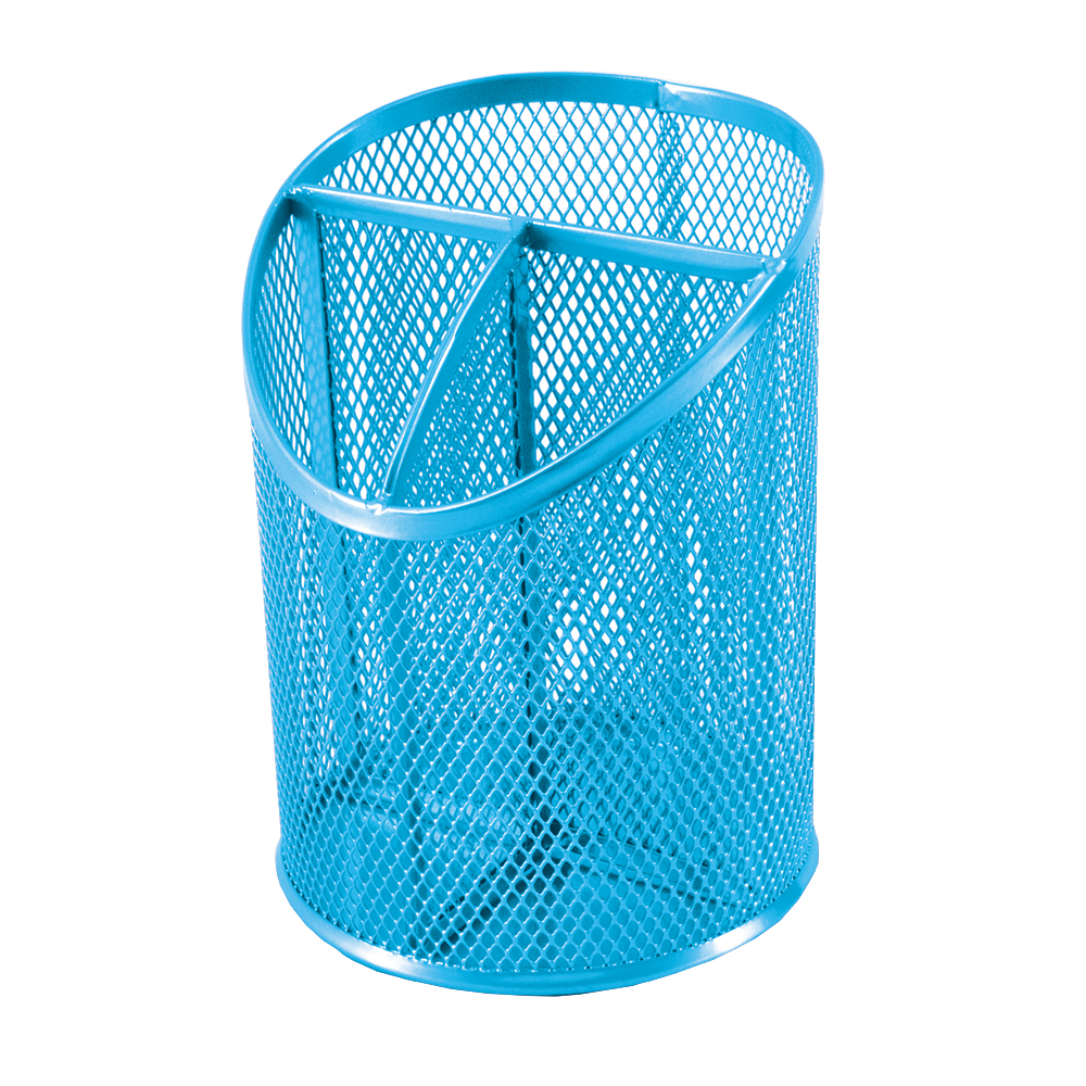 SDS: M100 Wire Mesh Metal Pen Holder Sky Blue